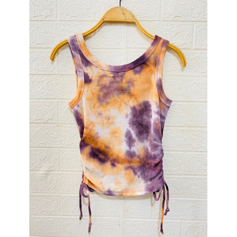 RIB TANKTOP SERUT PINGGIR /ATASAN WANITA TIE DYE T6