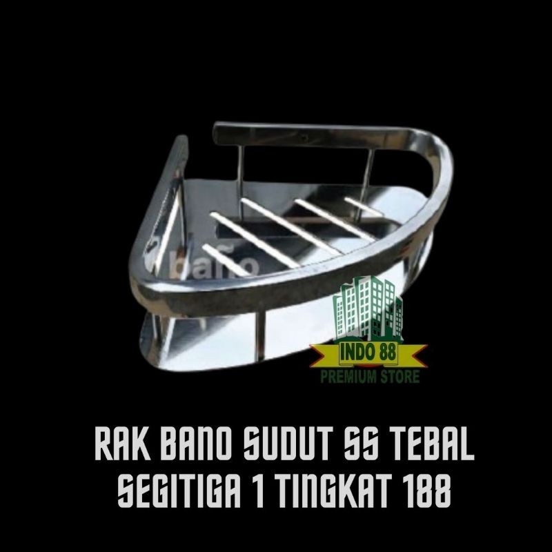 RAK BANO SUDUT SHAMPO SS 188 SINGLE