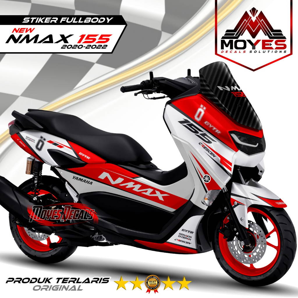 Decal Stiker Fullbody Nmax new - Stiker Nmax 155 new Motif Ohlins MYS239