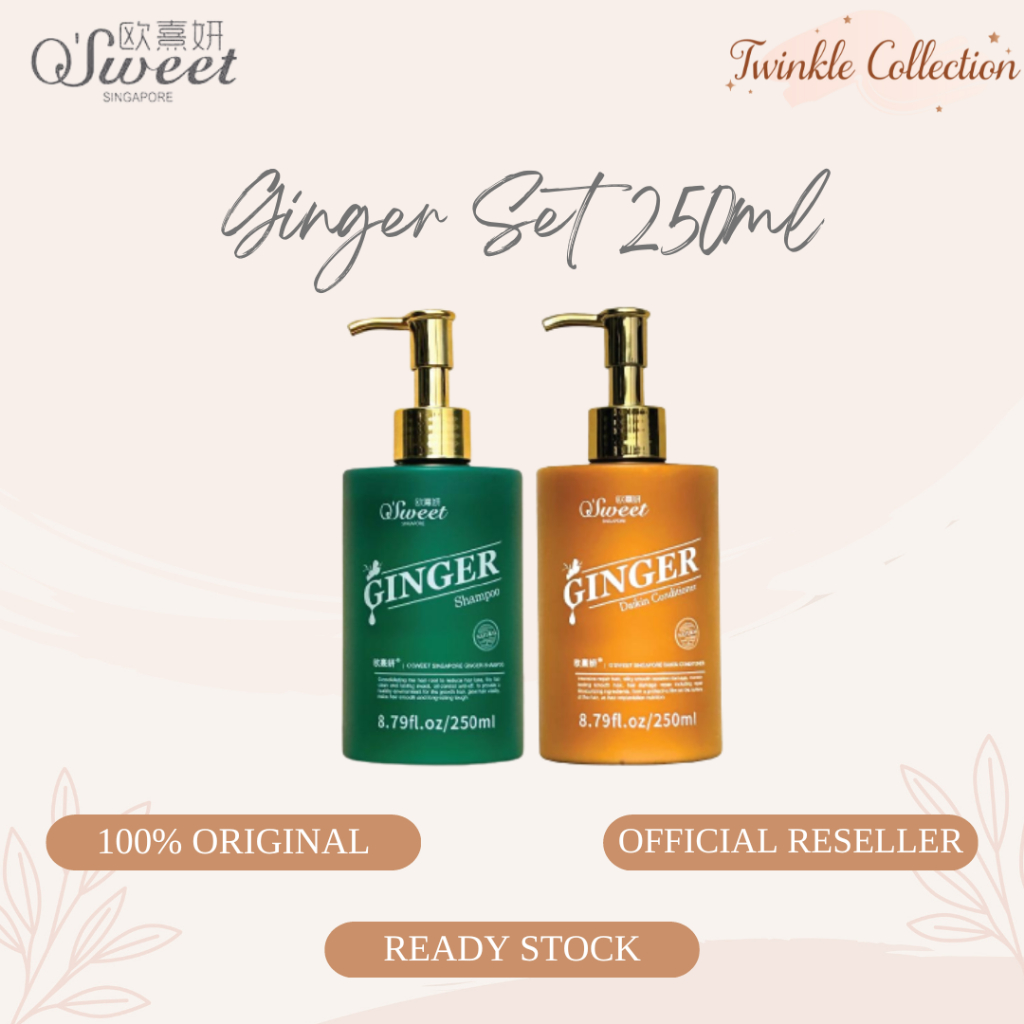 O'Sweet Singapore Ginger Shampoo & Daikin Conditioner Ukuran 250ml - Shampo Osweet