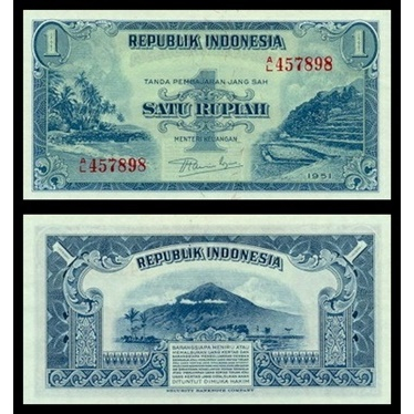 Uang Kuno INDONESIA 1 Rupiah 1951