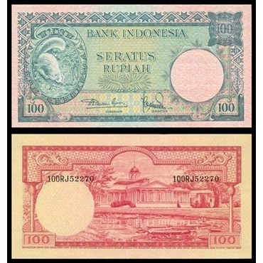 Uang Kuno INDONESIA 100 Rupiah 1957