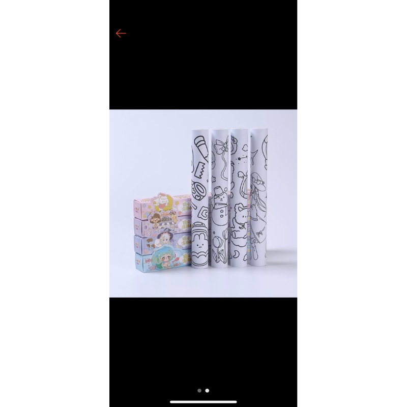 Drawing roll kertas roll mewarnai anak