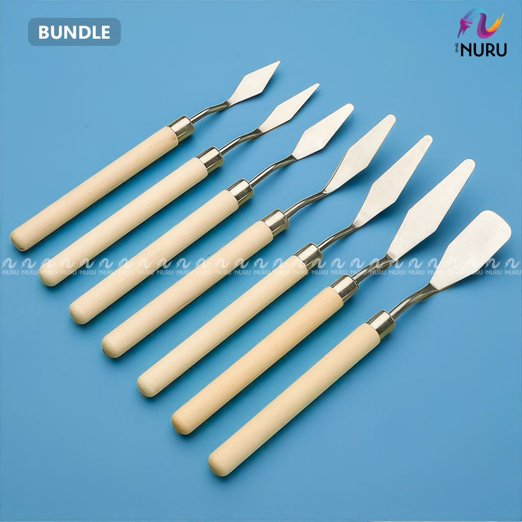 

Pisau Palet Lukis/ Painting Scraper Knife 7 PCS