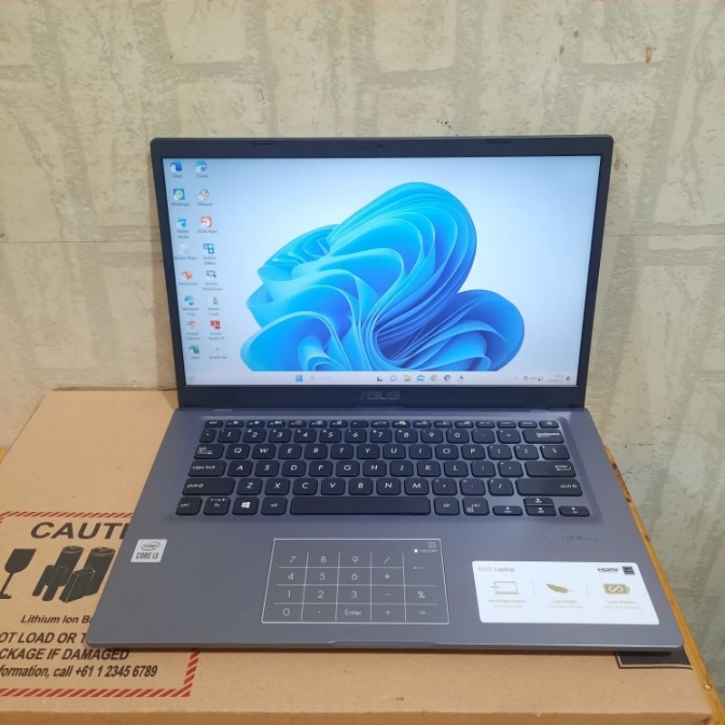 Laptop Asus Vivobook X415JAB, Intel Core i3-1005G1, Gen 10Th, Ram 4gb, SSD 256Gb, UHD Graphics