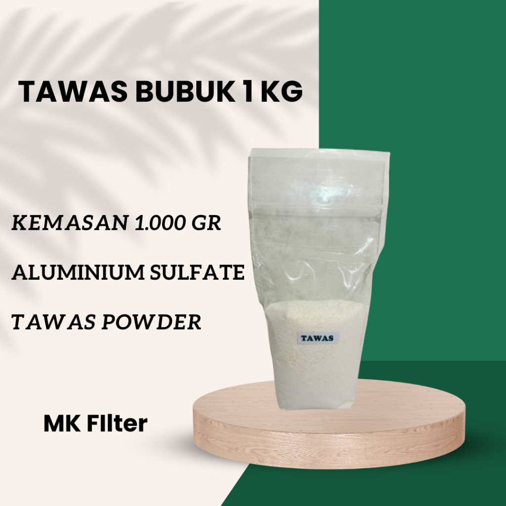 Tawas Bubuk Powder 1Kg / aluminium sulfate