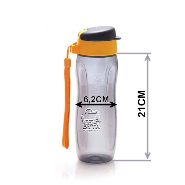 Botol minum eco Fashion 500 ml gratis tali  eco fashion black eco bottle hitam