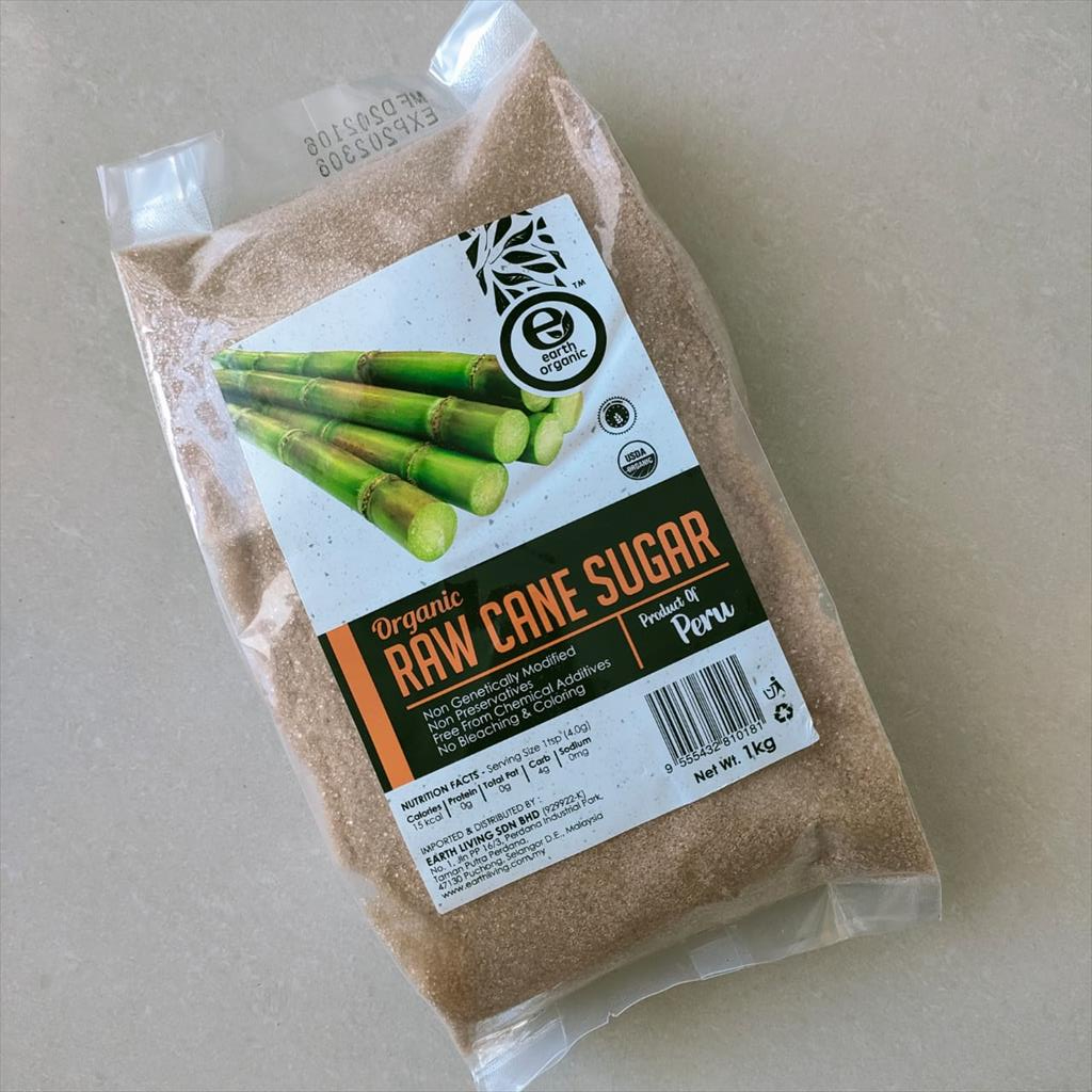 

Organic Raw Cane Sugar Gula Tebu 1 Kg - Earth Organic