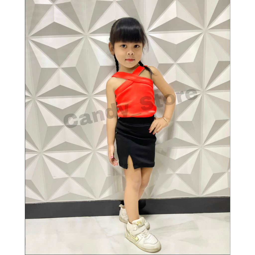 ROK SPAN ANAK PEREMPUAN ROK MINI SKIRT USIA 1-8TAHUN