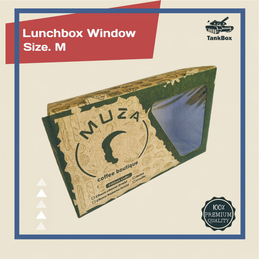 

Kemasan Lunch Box M Window Kraft Paper