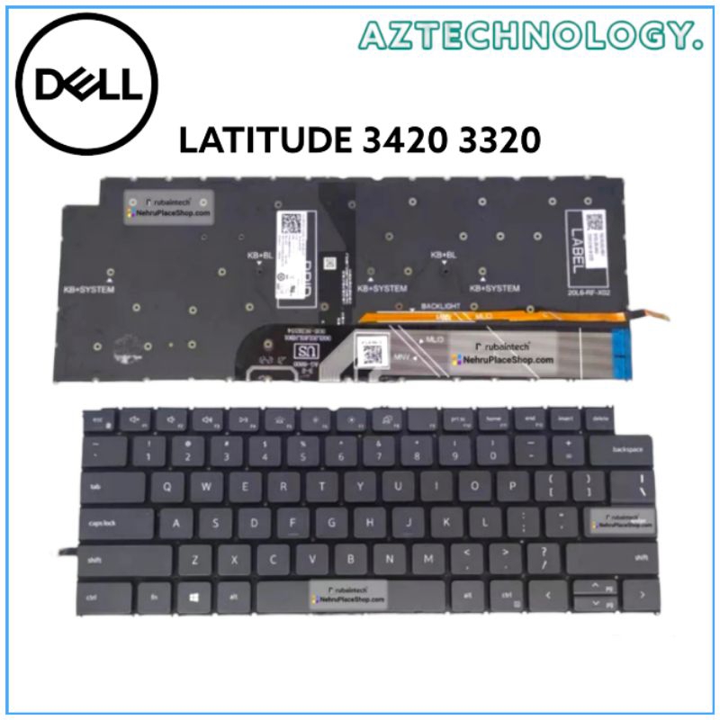 KEYBOARD DELL LATITUDE 3420 3320 BACKLIGHT