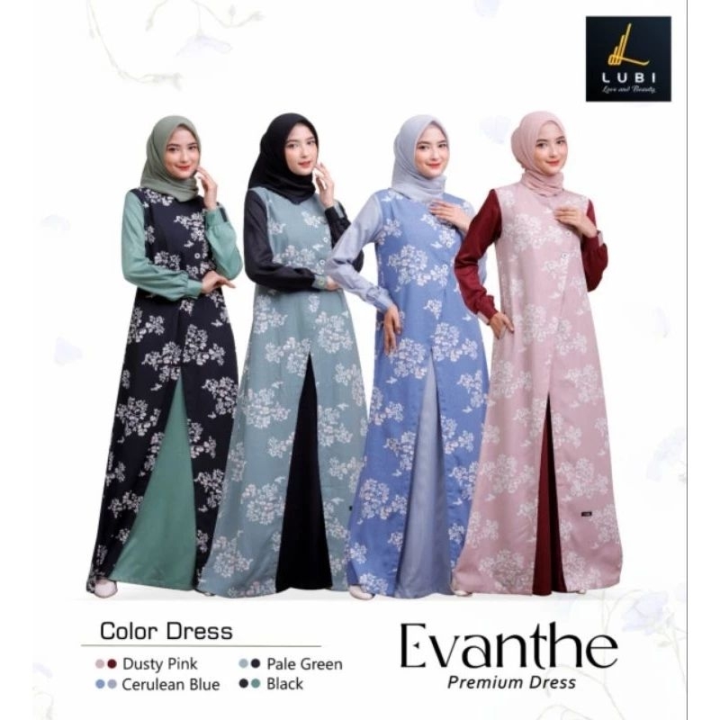 Gamis Evanthe by Lubi// Gamis Wanita Promo// Gamis Lubi Promo