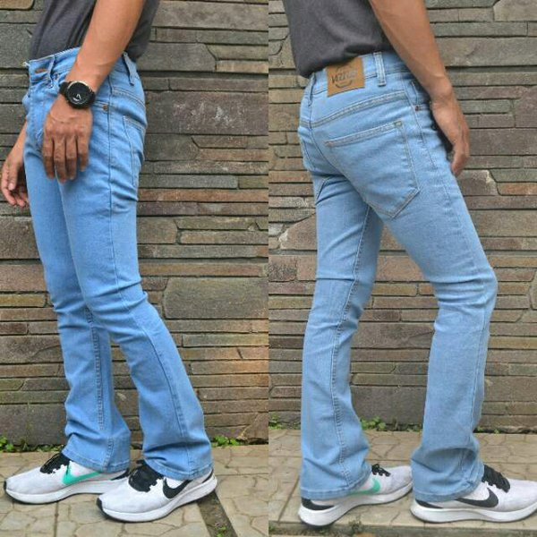 Celana Jeans Pria Model Cutbray Komprang Orlen Denim