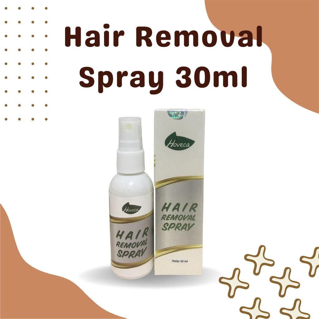 Hoveca Perontok Bulu Spray Permanen 30ml / Penghilang Bulu Ketiak / Perontok Bulu Kumis Jenggot