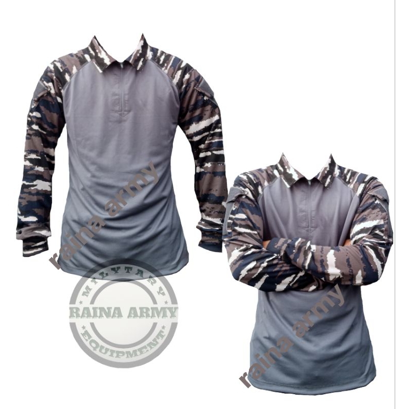kaos bdu dryfit kaos tactical bdu jersey dryfit t-shirt lengan panjang loreng layar tni al kri