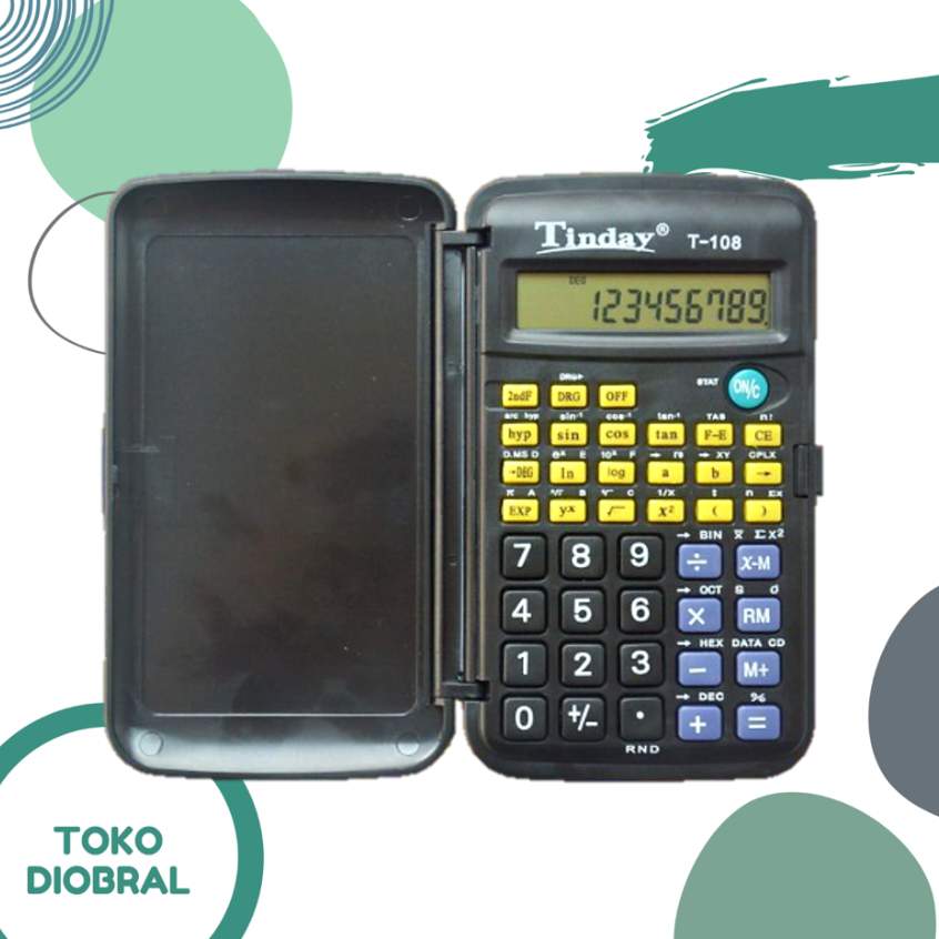 

Kalkulator Scientific 11Digits Tinday warna Hitam