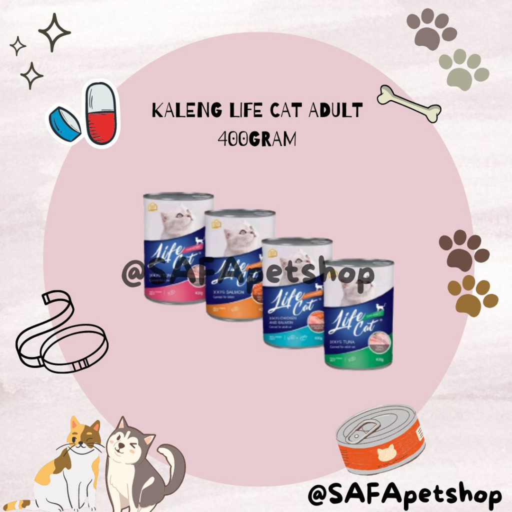 KALENG Life cat kaleng wetfood Makanan kucing life cat  400gr KALENG