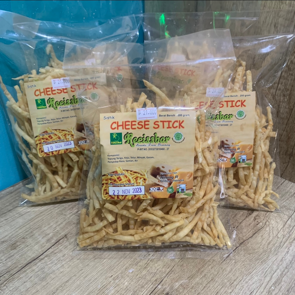 

Snack Cemilan Cheese Stick RECISSBAR Keju dan Seledri