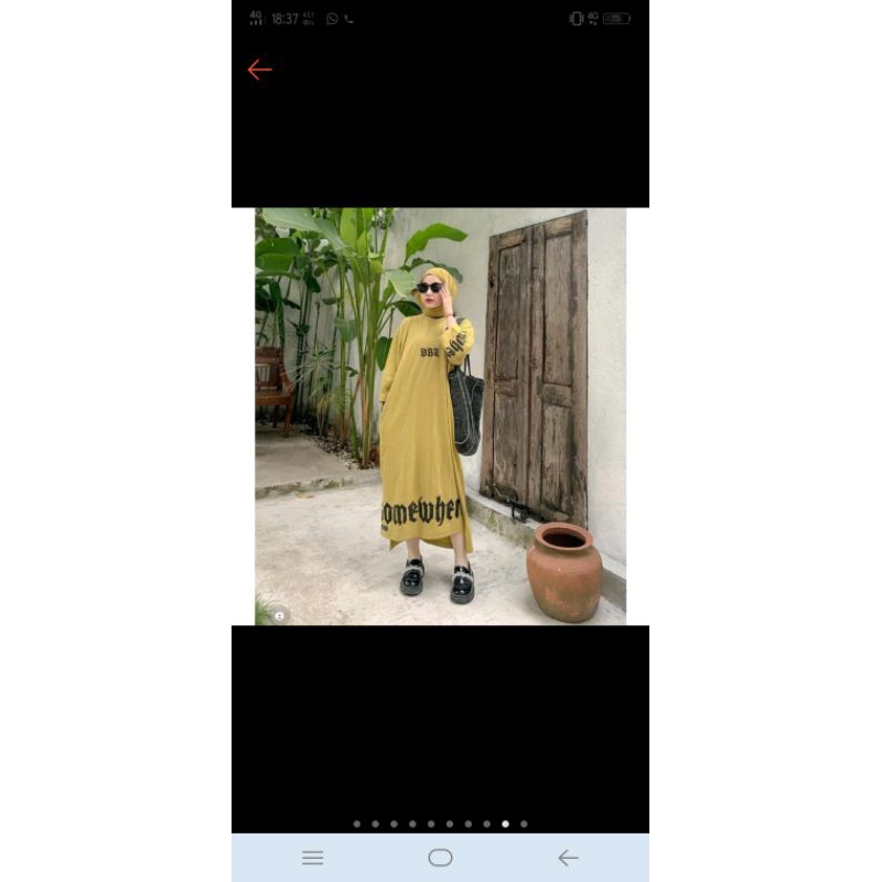 Narumi dress shirt oversize long/dress/dress kaos/dres oversize
