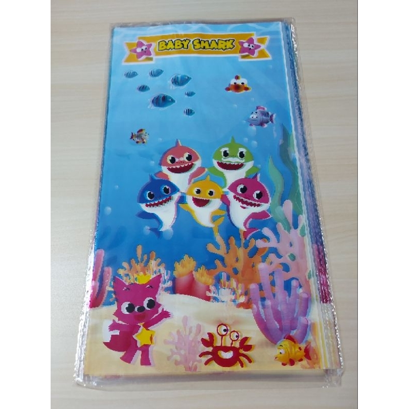 

PLASTIK SNACK ULANG TAHUN ANAK / PLASTIK BINGKISAN ISI 10 LEMBAR (BABY SHARK)