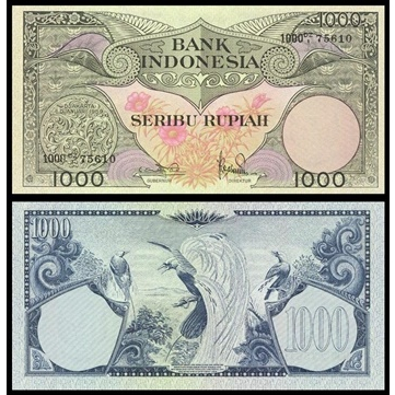 Uang Kuno INDONESIA 1000 Rupiah 1959