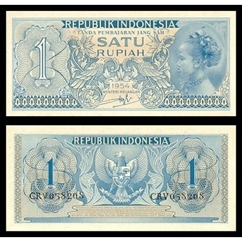 Uang Kuno INDONESIA 1 Rupiah 1954