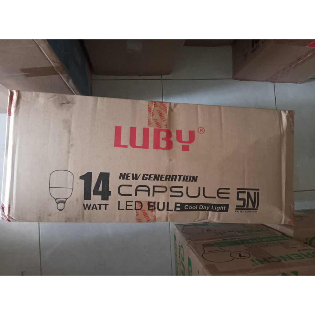 Lampu LED 14 Watt Putih Luby Capsule 14W Bohlam LED 14W (1 DUS / 1 KARTON isi 100 PCS)