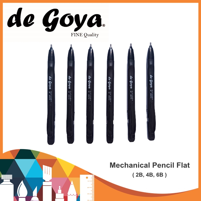

De Goya Mechanical Pencil Flat / Pensil Flat / Pensil Lukis / Pensil Sketsa