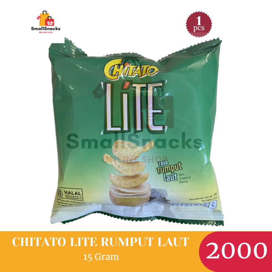 

PROMO!!! KERIPIK KENTANG CHITATO LITE "Life is Never Flat" RUMPUT LAUT 15 gr