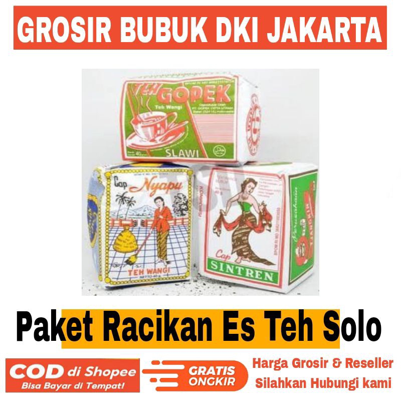 

Racikan Es Teh Solo Paket 3 Teh Tubruk Khas Teh Solo Teh