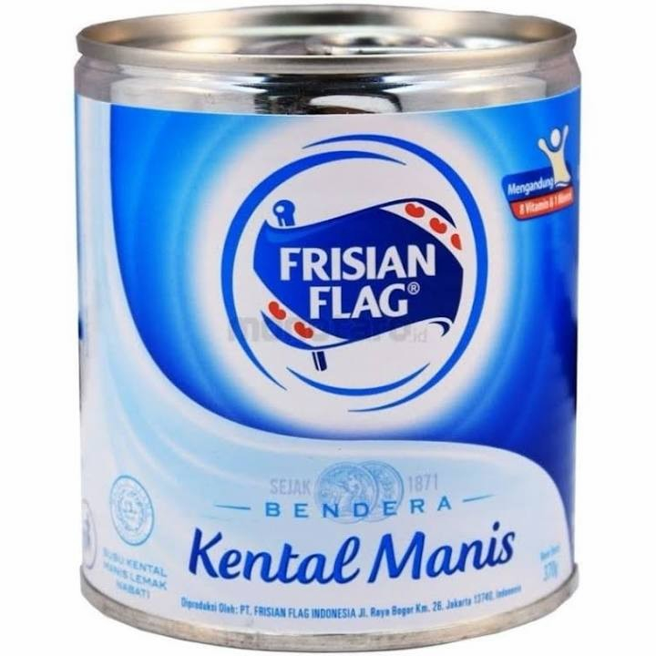 

Susu Bendera Frisian Flag kaleng putih 370gr