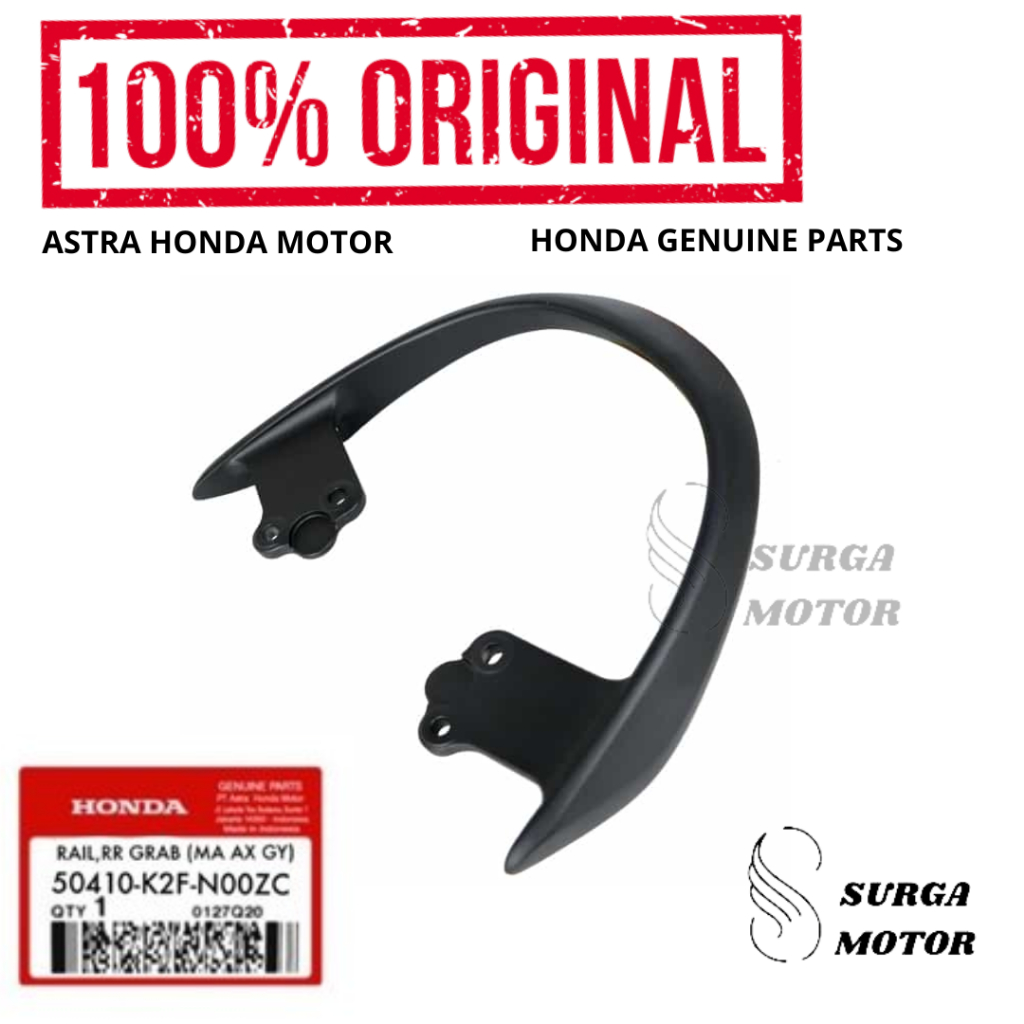 Behel Rail Rear RR Grab Planger Pegangan Honda Scoopy Fi New eSP K2F Hitam Dof Begel Plenger Jok Sad