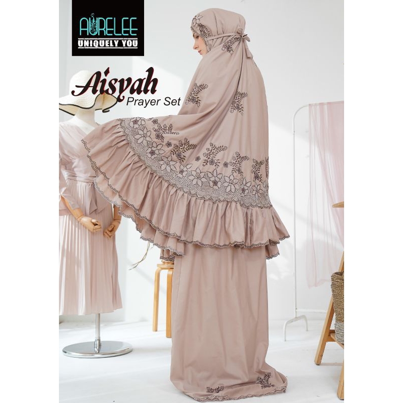 MUKENA PRAYER SET RUKUH AURELLE AISYAH GREEN & NUDE