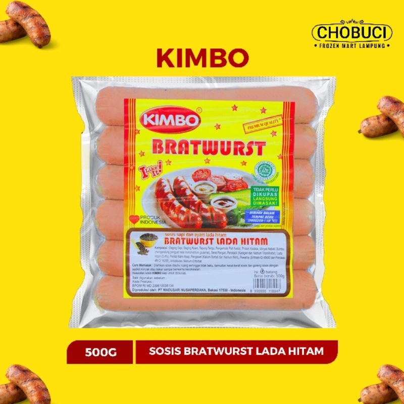 

Kimbo Sosis Bakar Mini Lada Hitam 500gr