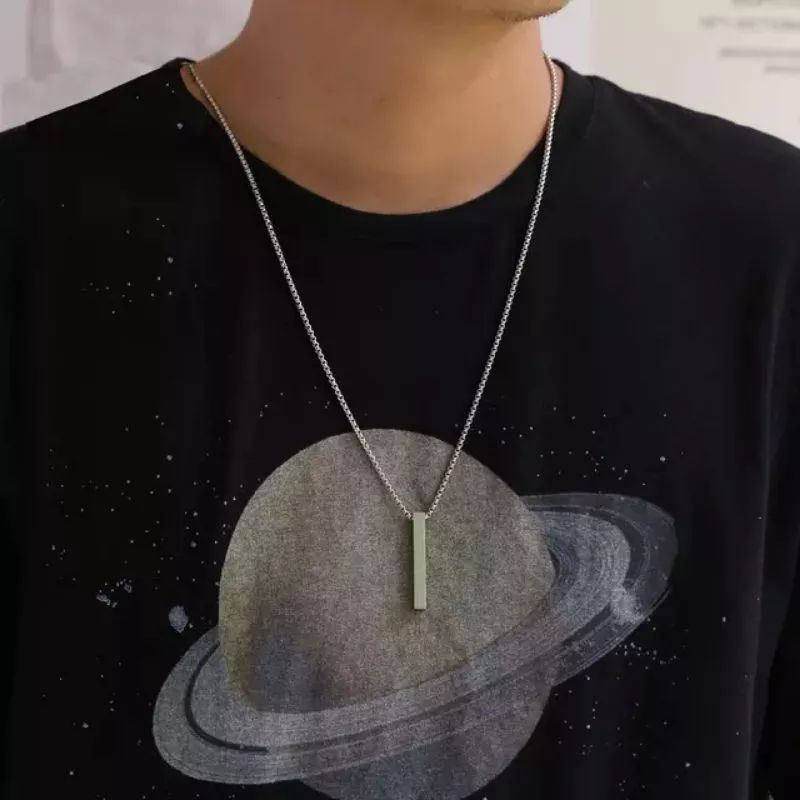 KALUNG TITANIUM LIONTIN TABUNG TERBARU ANTI LUNTUR DAN ANTI KARAT