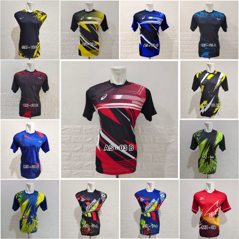 Promo kaos voli jersey voli motif printing dewasa khusus size M