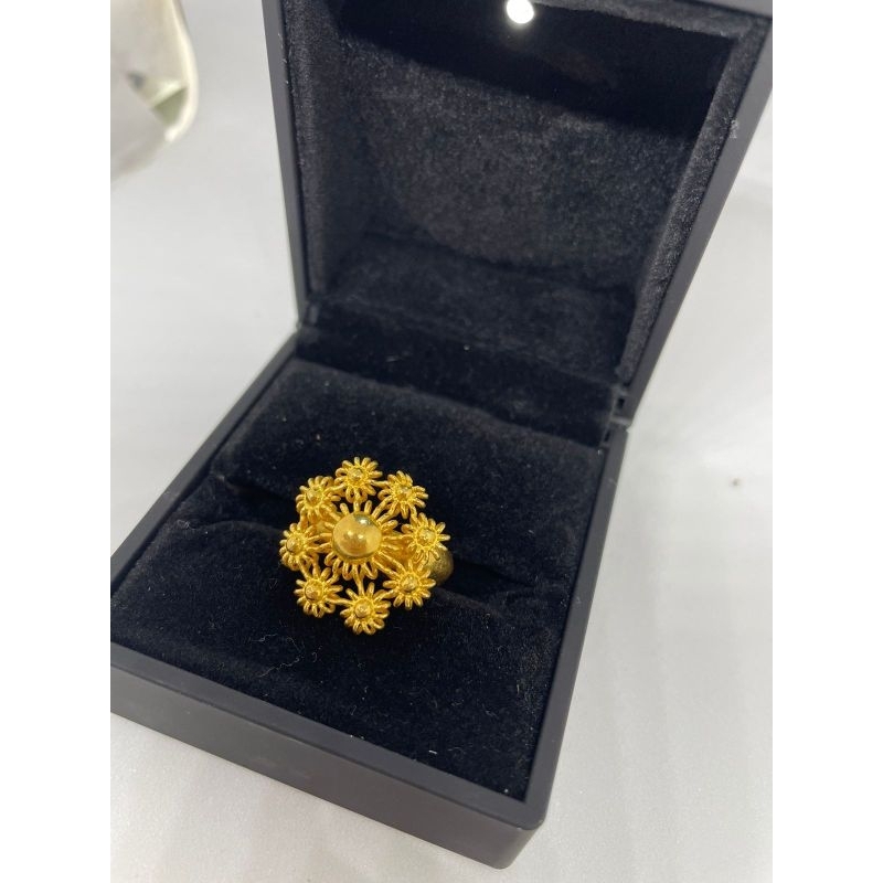 ACC cincin bunga matahari emas LM 24K 99.9% 10gram