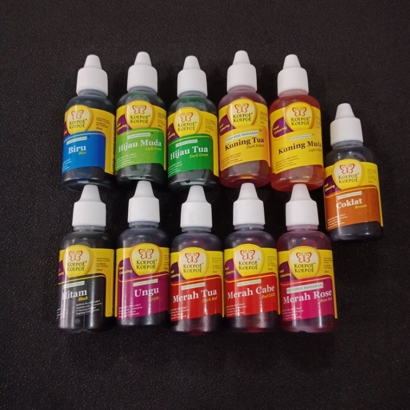 

Pewarna makanan koepoe-koepoe kupu 30ml pewarna makanamakanan kupu-kupu cair 30ml