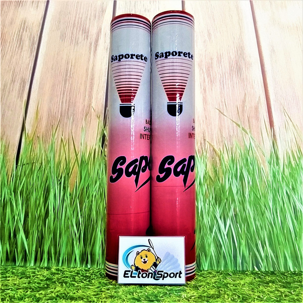 (1SLOP) SAPORETE RED Shuttlecock Kok Badminton Bulutangkis ORIGINAL