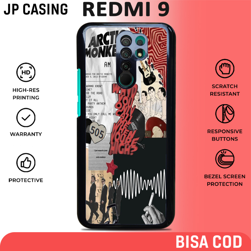 case redmi 9 terbaru aesthetic motif aesthetic band 05 keren casing hp mewah bahan softcase hardcase