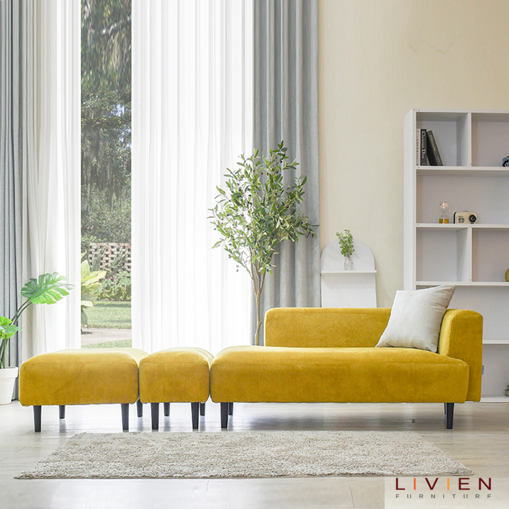 [LIVIEN] "Sofa Bed Dave" Sofa L | Sofa minimalis | Kursi Ruang Tamu | Kursi Santai | Kursi viral