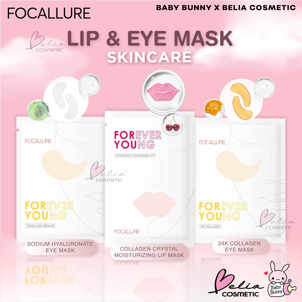 ❤ BELIA ❤ FOCALLURE Forever Young Collagen Crystal Hydra-Gel Eye Mask FASC01 FASC02 | 24K Gold Pure 