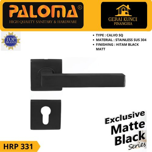 Handle pintu Paloma HRP 331 Matte Black