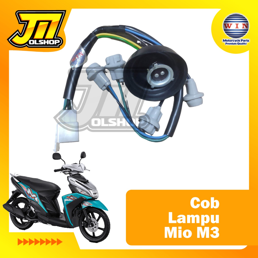COB Lampu Mio M3 Lampu Depan Yamaha Mio M3  Merk WIN COB Lampu Depan Set Fitting Lampu Depan Yamaha 