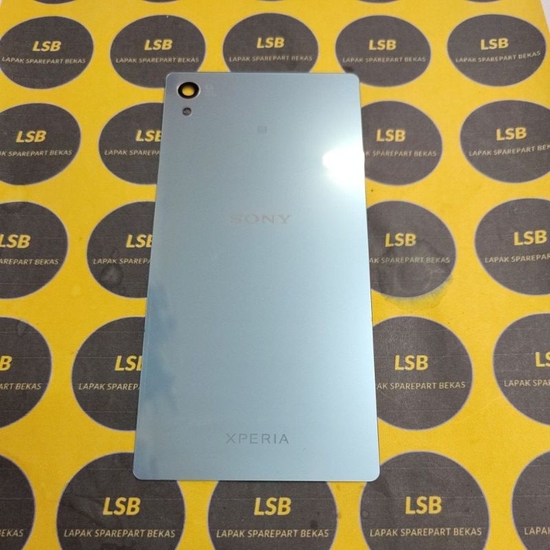 BACKGLASS SONY XPERIA Z5 DUAL E6683 CYAN ORIGINAL BEKAS