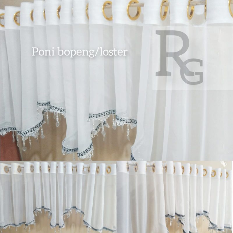 Gorden Poni Atas Pintu Rumbai minimalis Dekorasi Tirei terbaru