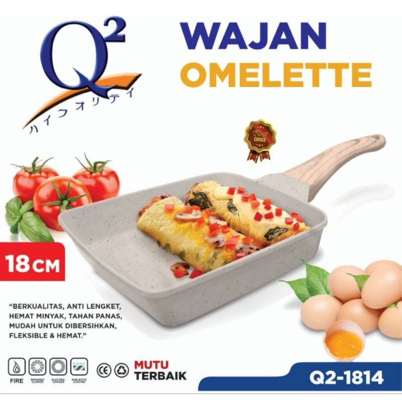 Wajan omelette 18 cm Q2