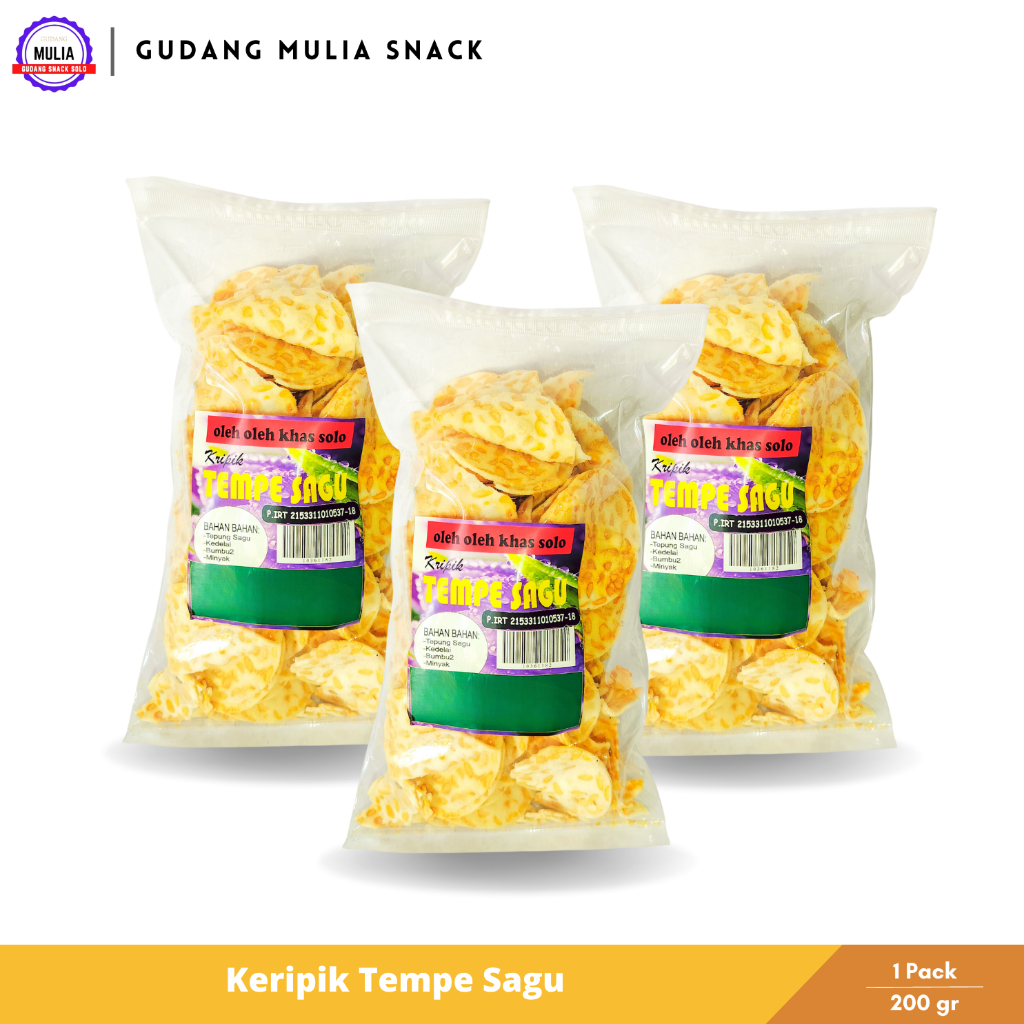 

Keripik Tempe Sagu 200 Gram