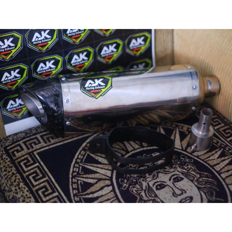 KNALPOT OROGINAL AJK TITAN UNTUK MOTOR NINJA ZX25RR ZX25R R6
