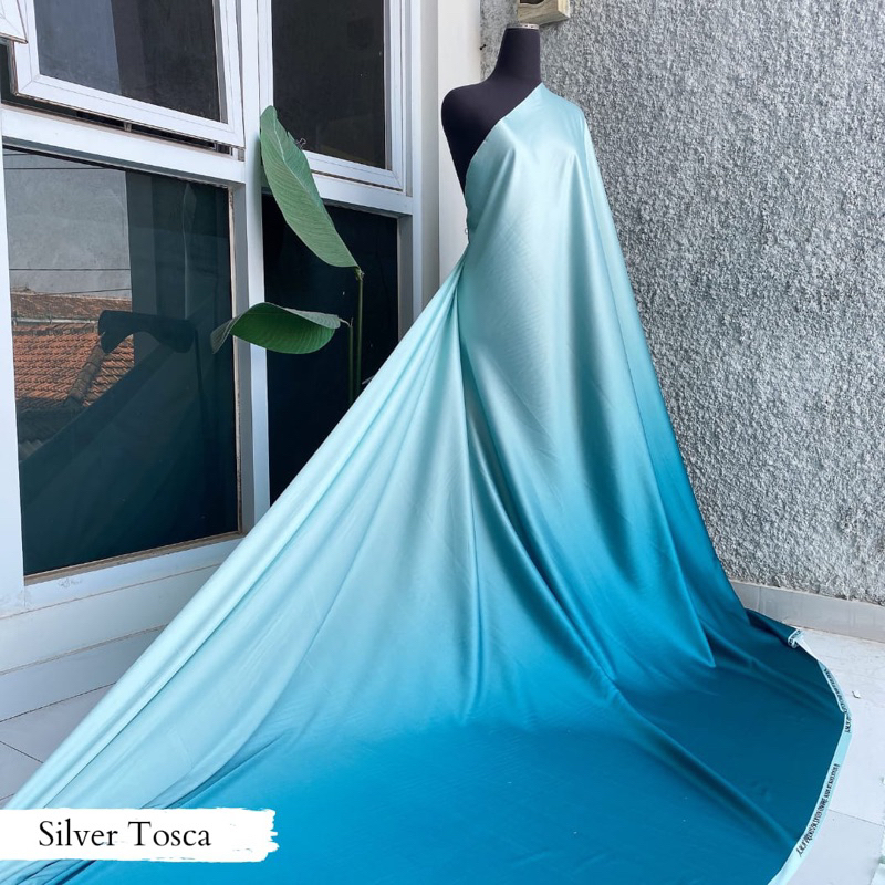 KAIN GRADASI KAIN GRADASI 2 WARNA KAIN SILK 2 WARNA /SILK GRADASI PER 0.5M BRIDESMAID ARMANY SILK KA